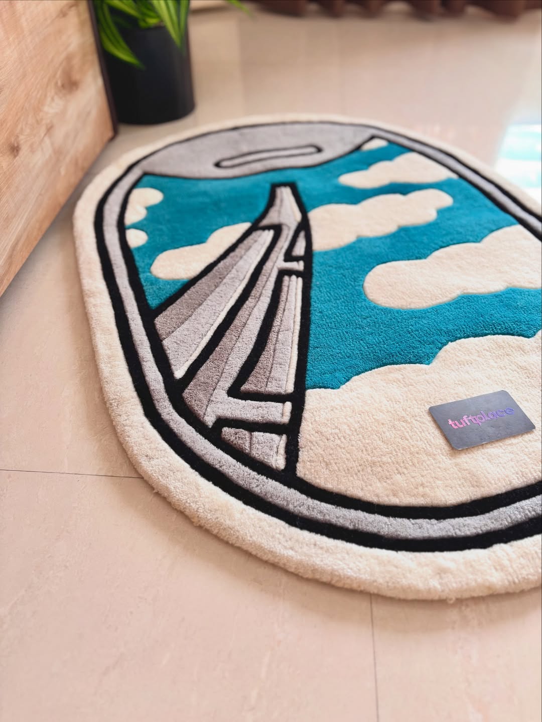 Airplane Window Custom Rug by Tuftplace