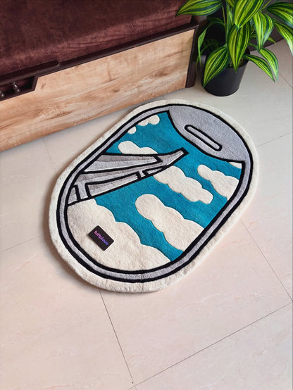 Airplane Window Custom Rug by Tuftplace