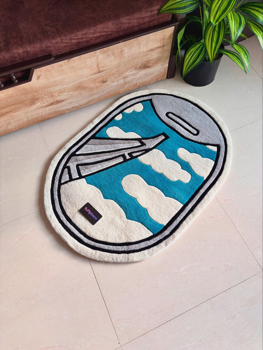 Airplane Window Custom Rug by Tuftplace