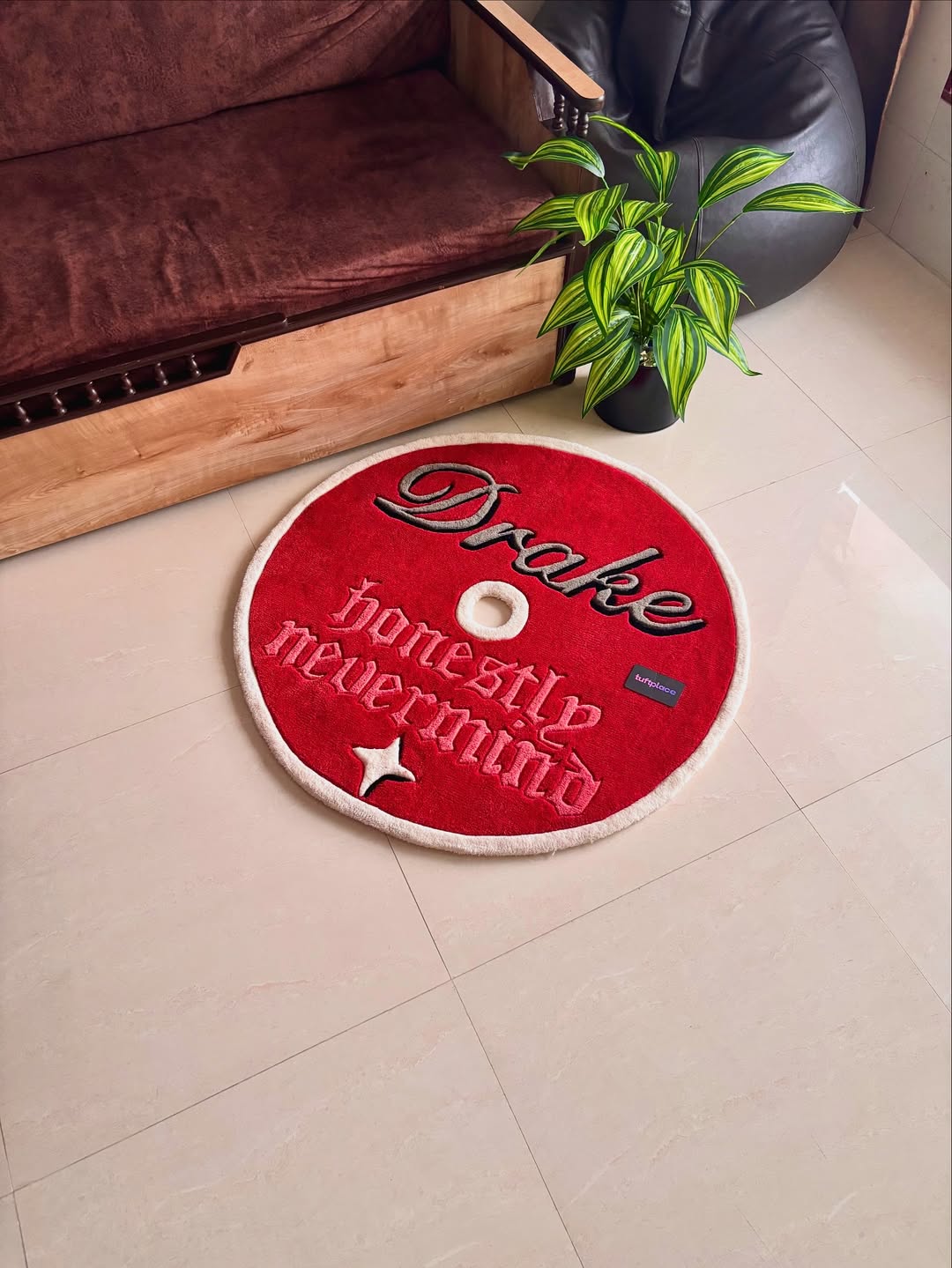 Drake CD Custom Rug by Tuftplace