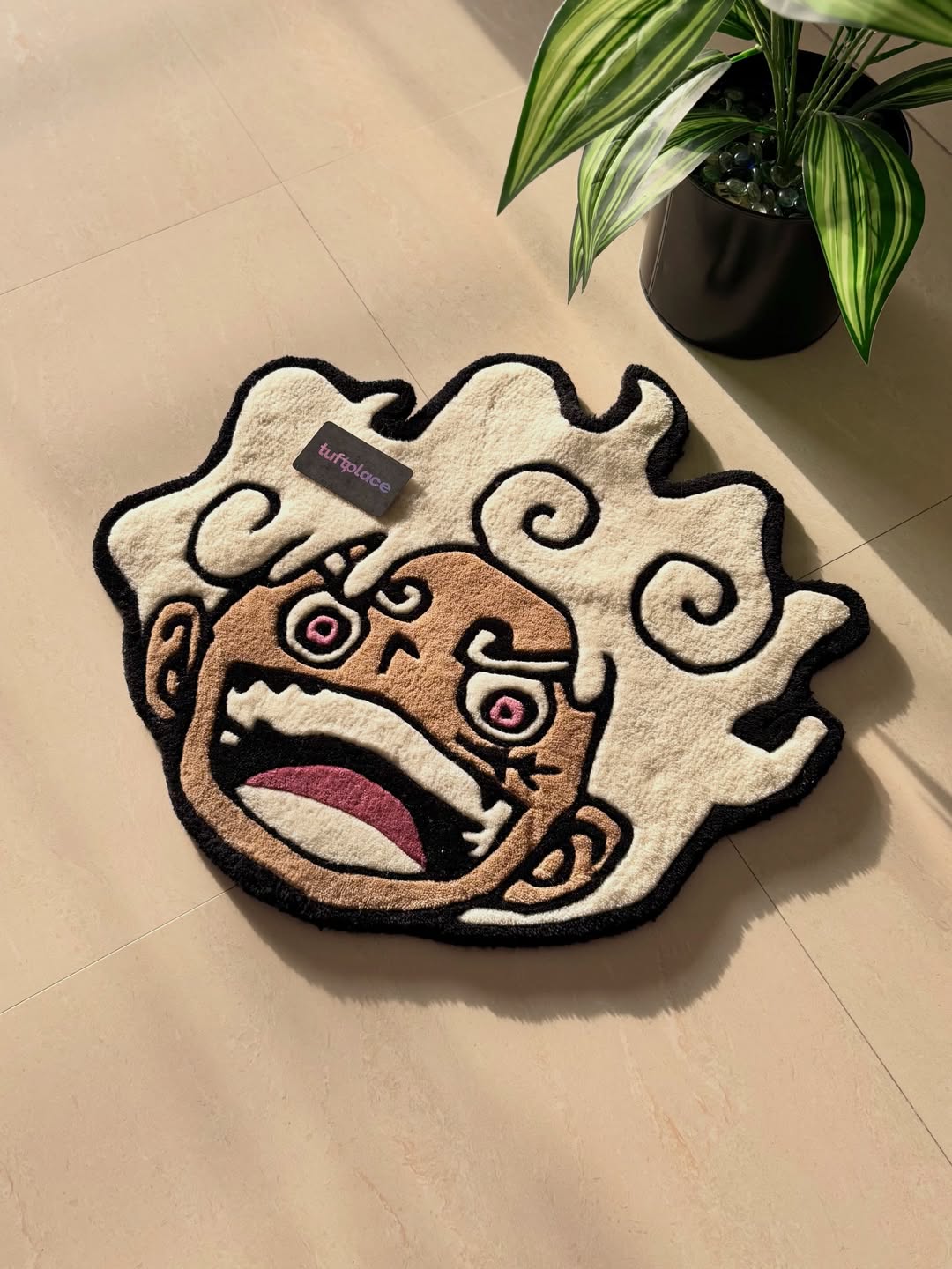 Luffy Gear 5 Art Custom Rug by Tuftplace