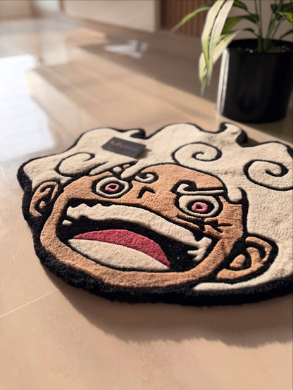 Luffy Gear 5 Art Custom Rug by Tuftplace