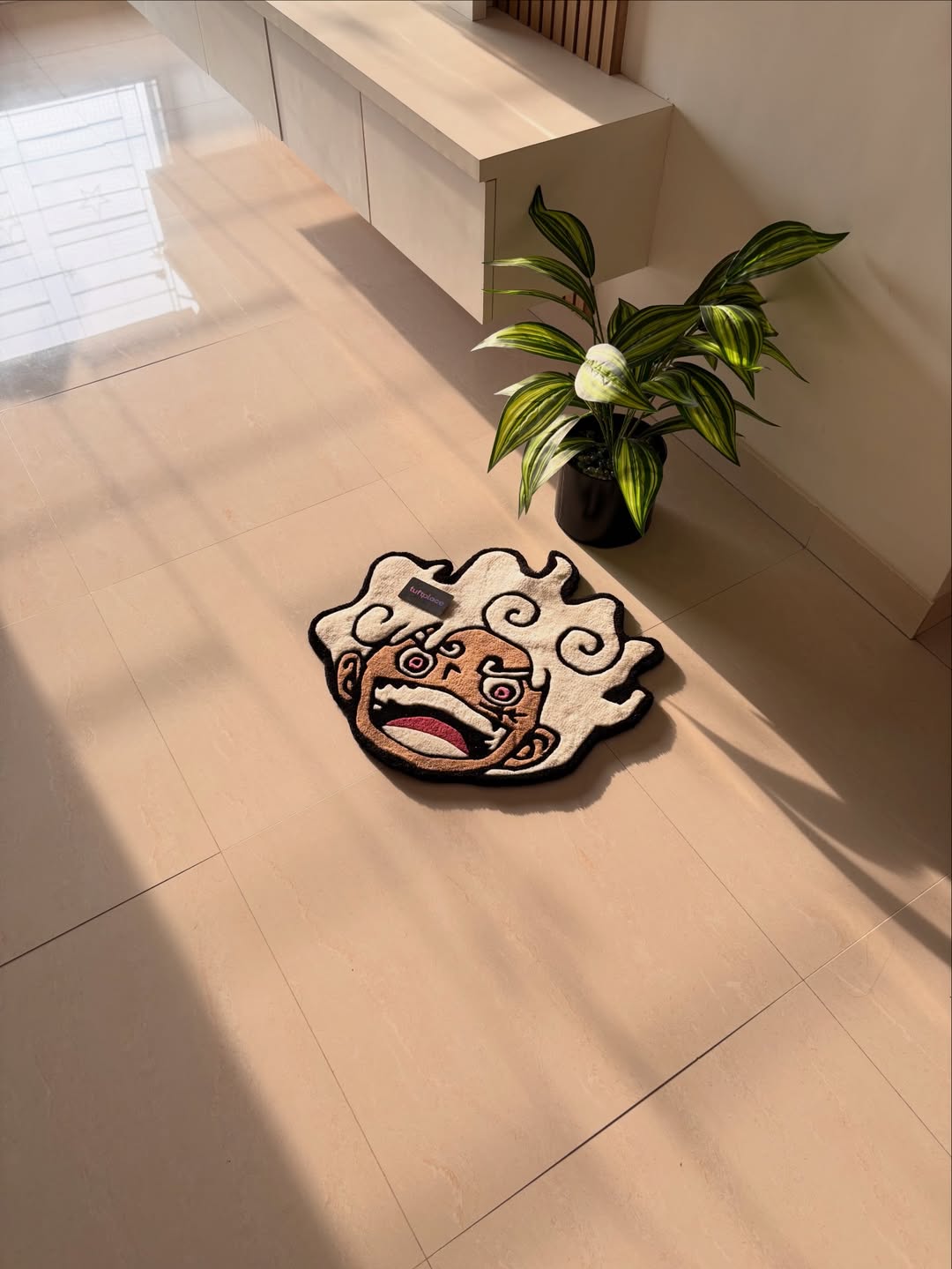Luffy Gear 5 Art Custom Rug by Tuftplace