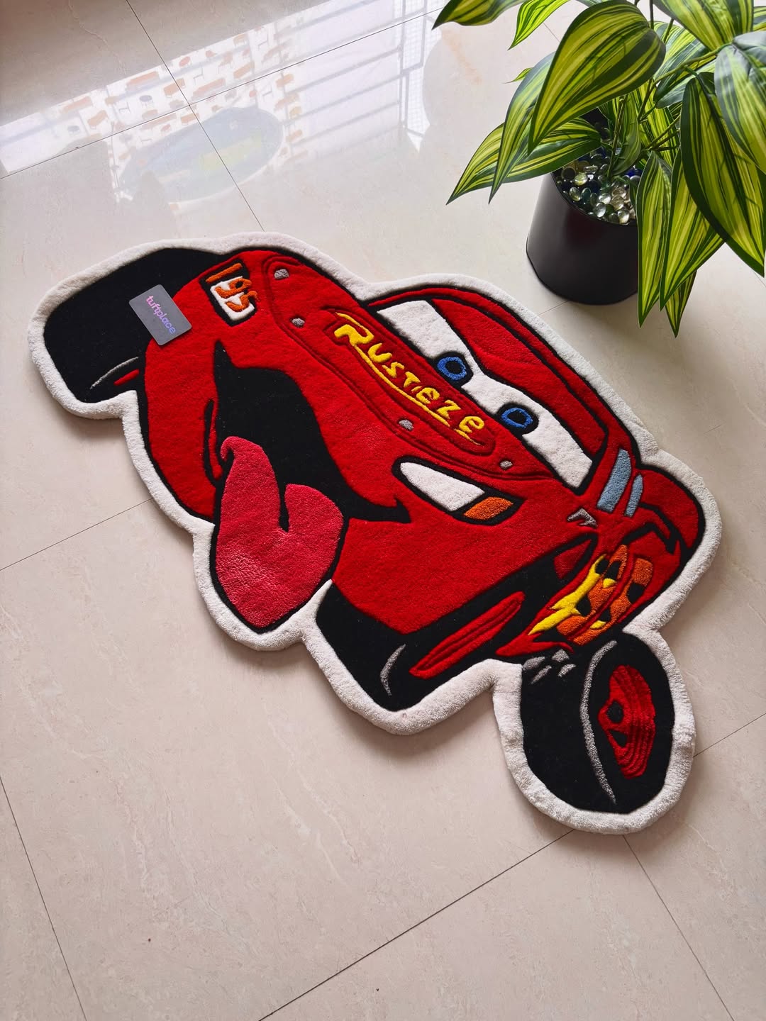 Lightning Ka-Chow Car Custom Rug by Tuftplace