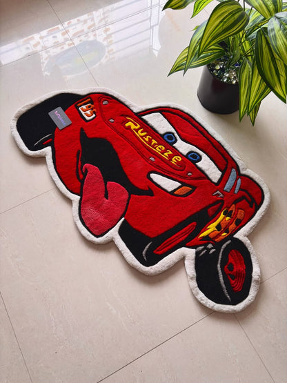 Lightning Ka-Chow Car Custom Rug by Tuftplace