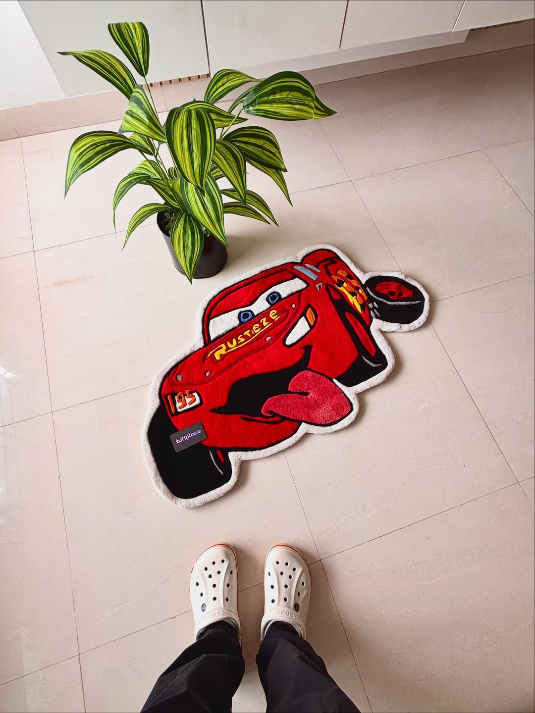 Lightning Ka-Chow Car Custom Rug by Tuftplace