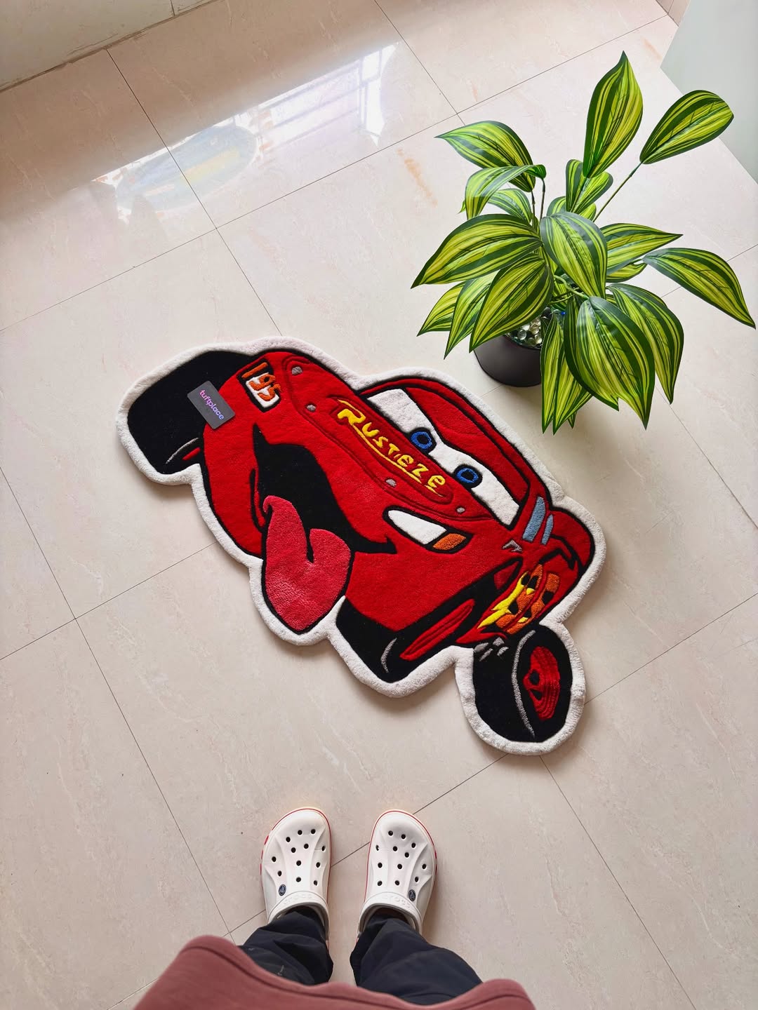 Lightning Ka-Chow Car Custom Rug by Tuftplace