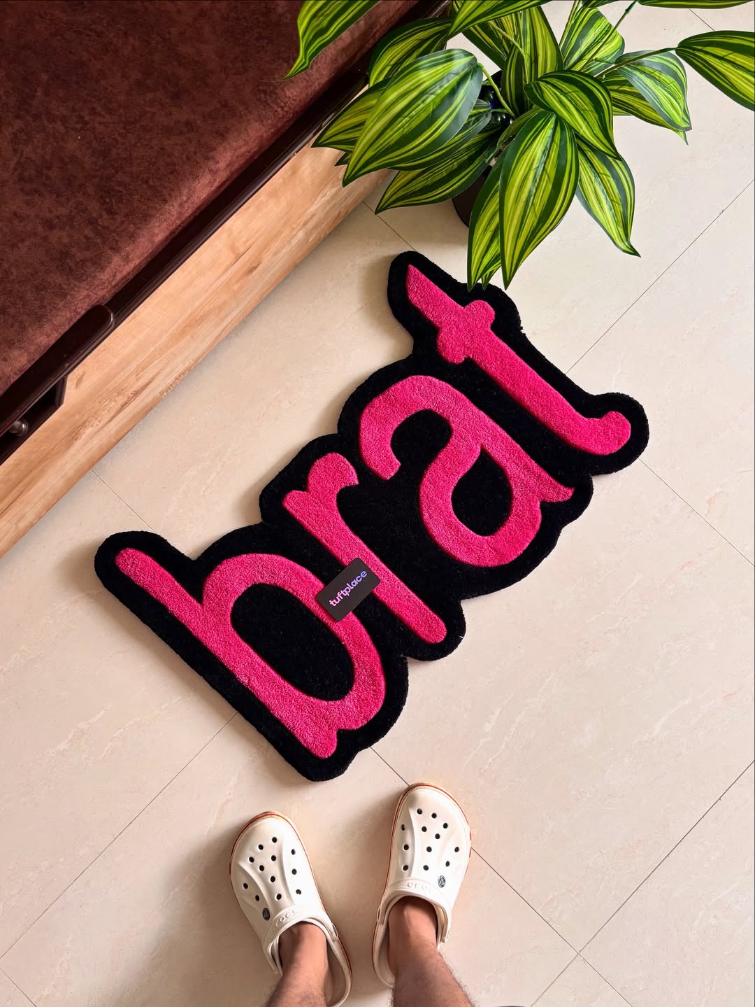 Pink Brat Art Custom Rug by Tuftplace