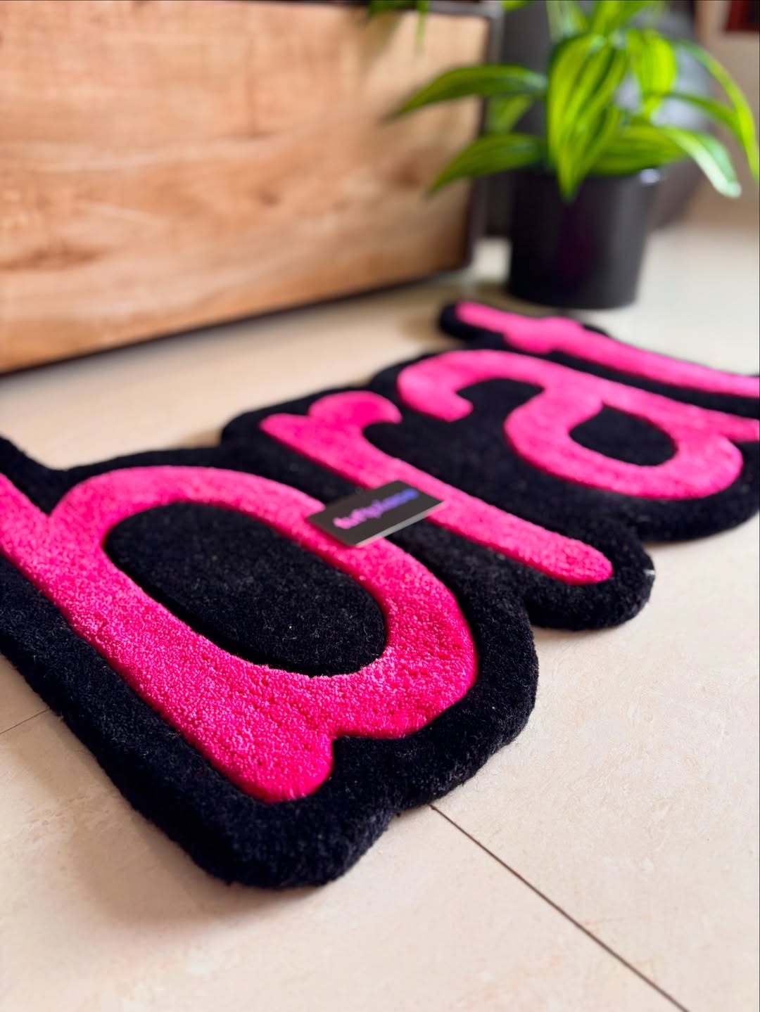 Pink Brat Art Custom Rug by Tuftplace
