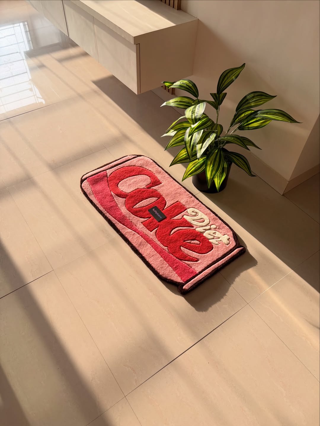 Pink Diet Coke Art Custom Rug by Tuftplace