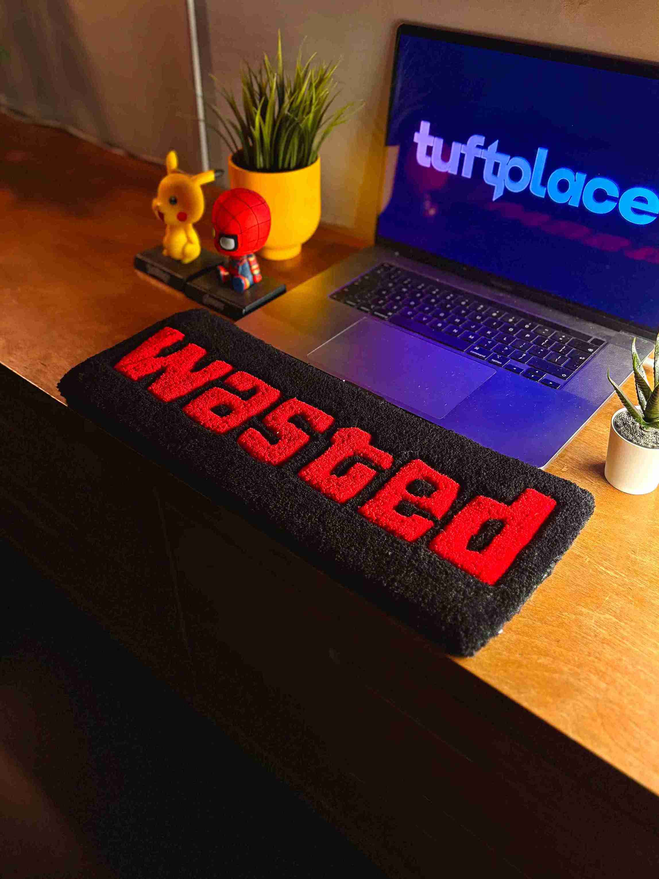 Wasted Table Top & Keyboard Rug by Tuftplace โ Tuftplace India