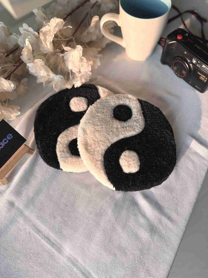 Yin Yang Tufted Coasters