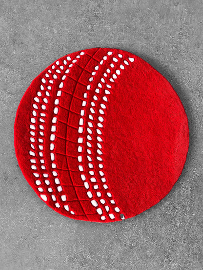 Cricket Ball Custom Rug by Tuftplace