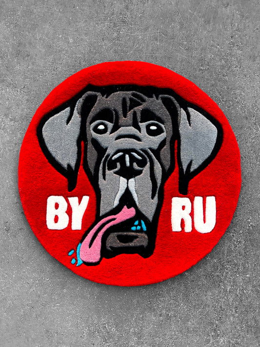 Byru Dog Custom Rug 01 by Tuftplace