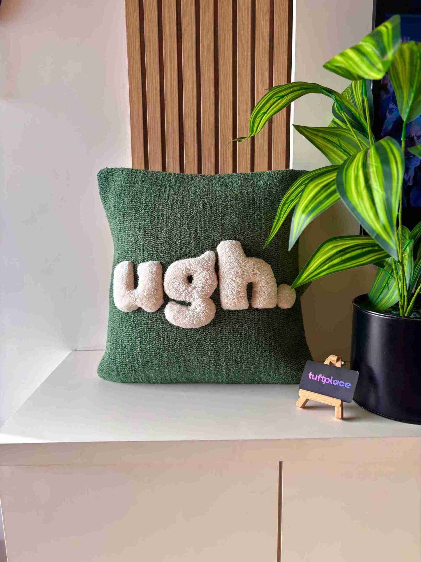 UGH! Hand Tufted Cushion by Tuftplace