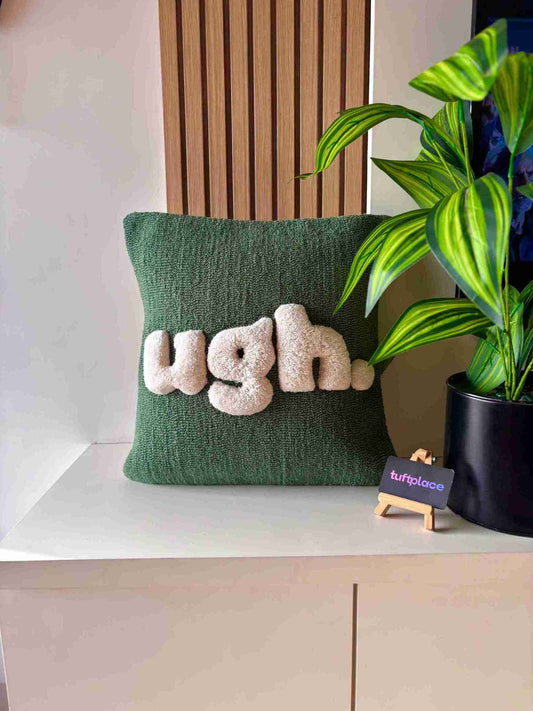 UGH! Hand Tufted Cushion by Tuftplace
