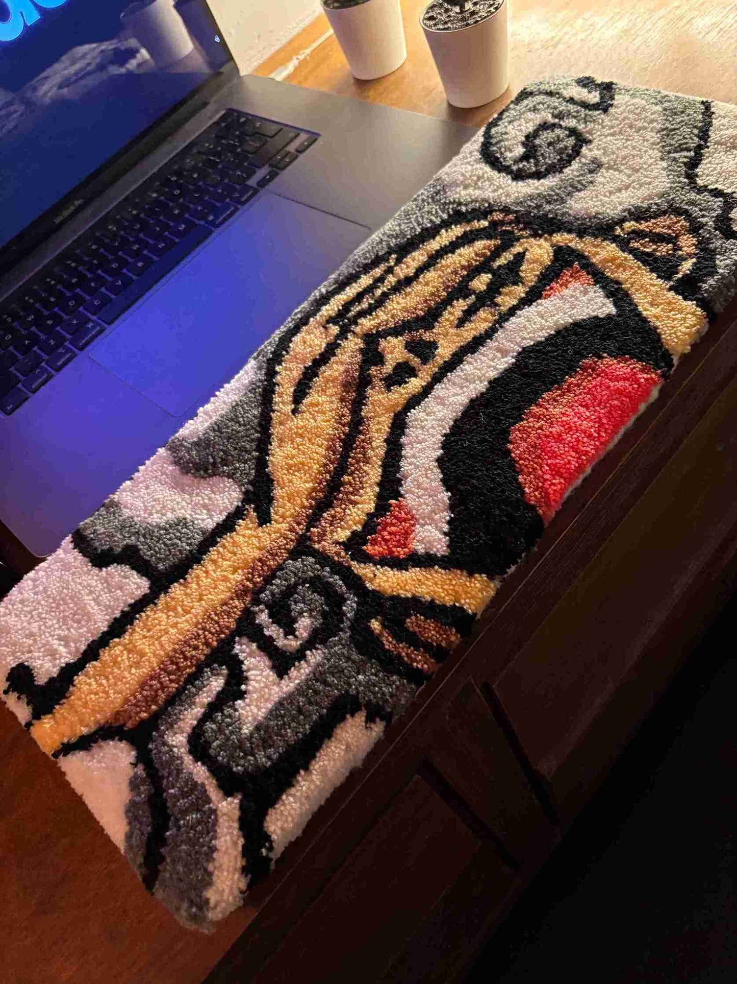 Luffy Anime Table Top & Keyboard Rug by Tuftplace