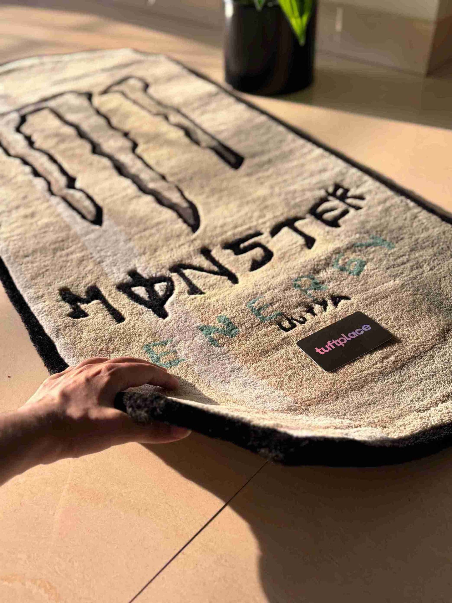 Monster Can Hand Tufted Custom Rug by Tuftplace